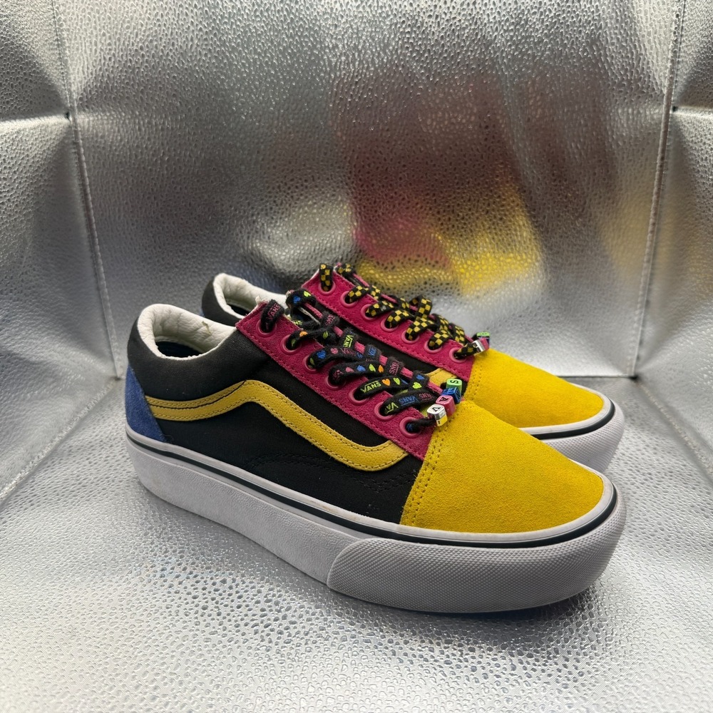 Size 6.5M/8W Vans Old Skool Unisex Beads Different Laces Platform Sneaker Shoes